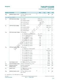 74AUP1G3208GN Datasheet Page 8
