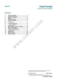 74AUP1G3208GN Datasheet Page 22