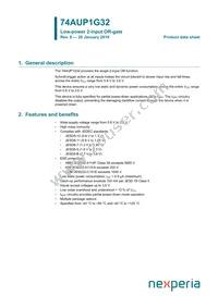 74AUP1G32GN Datasheet Cover