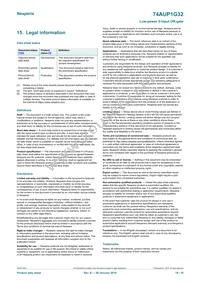 74AUP1G32GN Datasheet Page 18