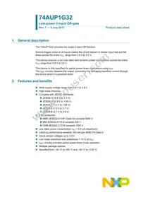 74AUP1G32GW/DG Datasheet Page 2