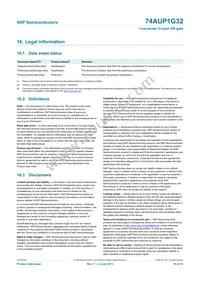 74AUP1G32GW/DG Datasheet Page 20