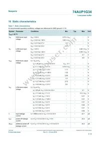 74AUP1G34GN Datasheet Page 6