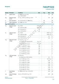 74AUP1G34GN Datasheet Page 7