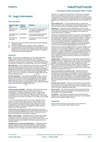 74AUP1G373GW-Q100H Datasheet Page 16