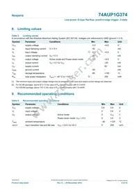 74AUP1G374GN Datasheet Page 4