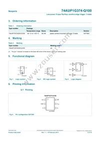 74AUP1G374GW-Q100H Datasheet Page 2