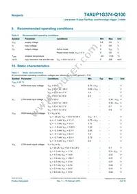 74AUP1G374GW-Q100H Datasheet Page 4