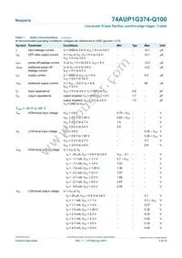 74AUP1G374GW-Q100H Datasheet Page 5