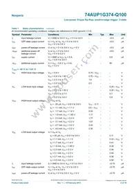 74AUP1G374GW-Q100H Datasheet Page 6