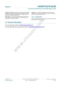 74AUP1G374GW-Q100H Datasheet Page 17