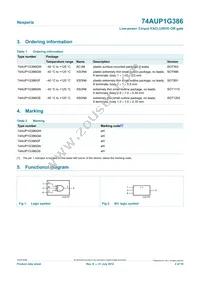 74AUP1G386GF Datasheet Page 2