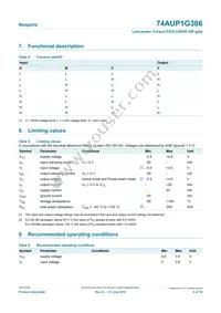 74AUP1G386GF Datasheet Page 4