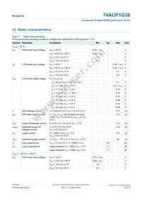 74AUP1G38GN Datasheet Page 5