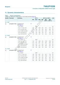 74AUP1G58GF Datasheet Page 9