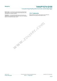 74AUP1G74DC-Q100H Datasheet Page 19