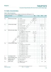 74AUP1G74GD Datasheet Page 7