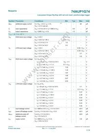 74AUP1G74GD Datasheet Page 8