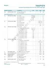 74AUP1G74GD Datasheet Page 9