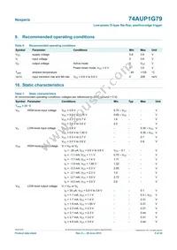 74AUP1G79GN Datasheet Page 5