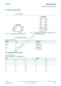 74AUP1G885GD Datasheet Page 3