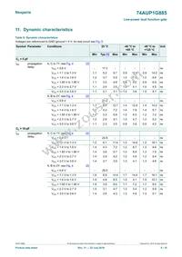 74AUP1G885GD Datasheet Page 8