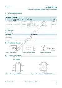 74AUP1T00GXH Datasheet Page 2