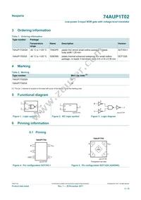 74AUP1T02GWH Datasheet Page 2