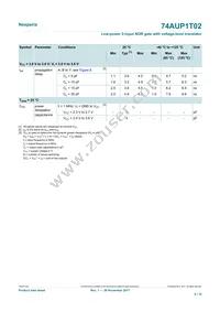 74AUP1T02GWH Datasheet Page 8