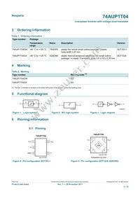 74AUP1T04GWH Datasheet Page 2