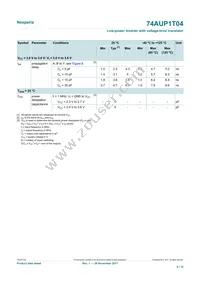 74AUP1T04GWH Datasheet Page 8