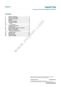 74AUP1T04GWH Datasheet Page 15