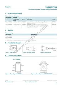 74AUP1T08GXH Datasheet Page 2
