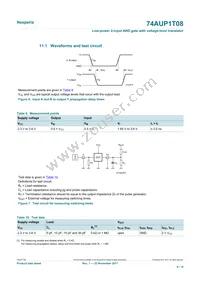 74AUP1T08GXH Datasheet Page 9