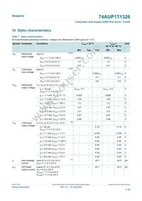 74AUP1T1326GT Datasheet Page 5