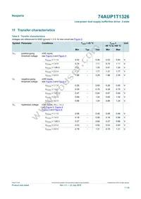 74AUP1T1326GT Datasheet Page 7