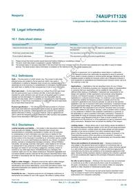 74AUP1T1326GT Datasheet Page 23