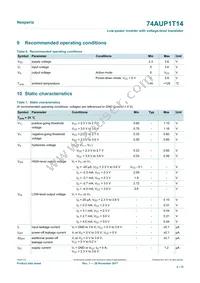 74AUP1T14GXH Datasheet Page 4