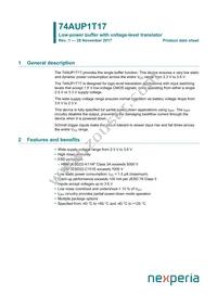 74AUP1T17GXH Datasheet Cover