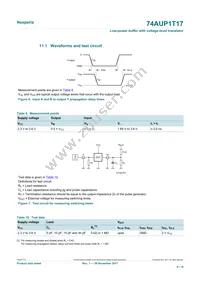 74AUP1T17GXH Datasheet Page 9