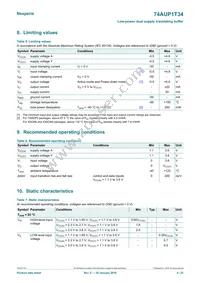 74AUP1T34GF Datasheet Page 4