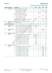 74AUP1T34GF Datasheet Page 7