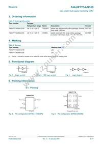 74AUP1T34GW-Q100H Datasheet Page 2