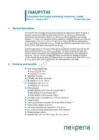 74AUP1T45GM Datasheet Cover