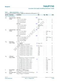 74AUP1T45GM Datasheet Page 7