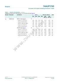 74AUP1T45GM Datasheet Page 21