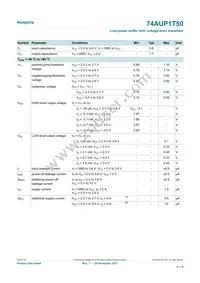 74AUP1T50GWH Datasheet Page 5