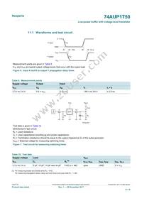 74AUP1T50GWH Datasheet Page 9