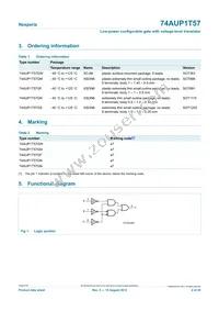 74AUP1T57GF Datasheet Page 2