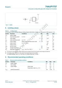 74AUP1T57GF Datasheet Page 5